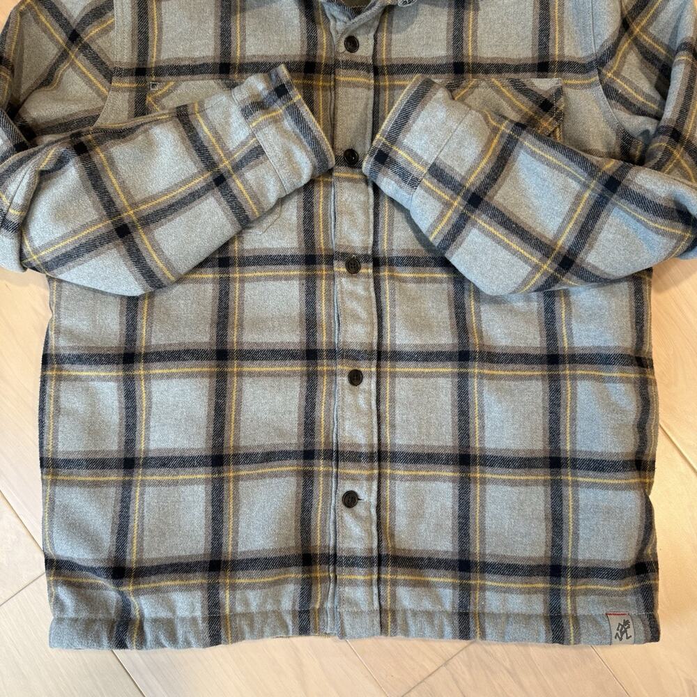 Gramicci Shirt Jacket Medium Multicolor Lined Heavy Flannel Hiking Outerwear - Picture 5 of 10